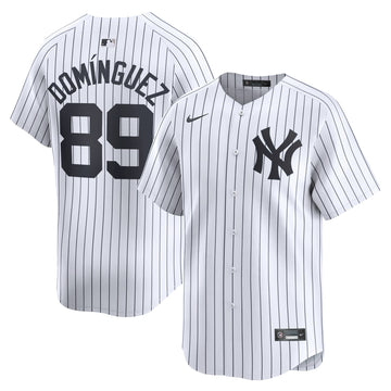 Jasson Dominguez New York Yankees white Limited jersey