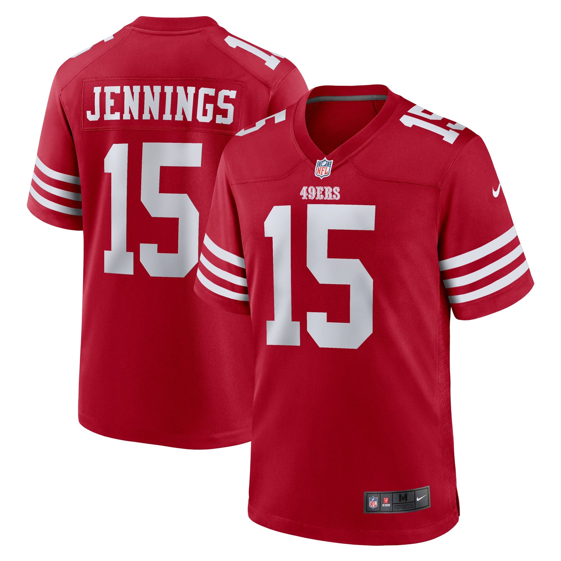 Jauan Jennings San Francisco 49ers scarlet jersey