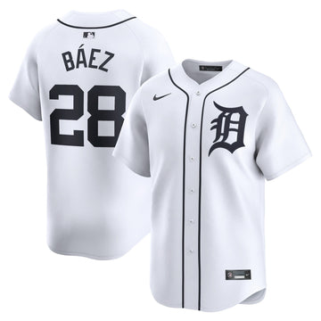 Javier Baez Detroit Tigers white Limited jersey