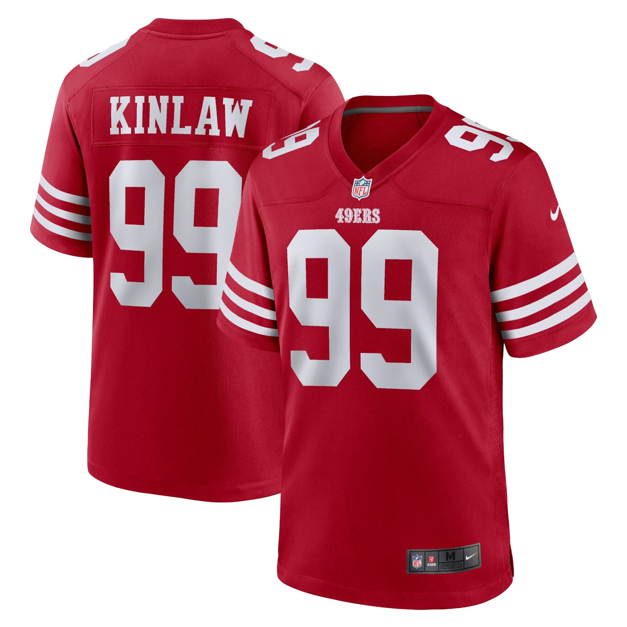 Javon Kinlaw San Francisco 49ers scarlet jersey