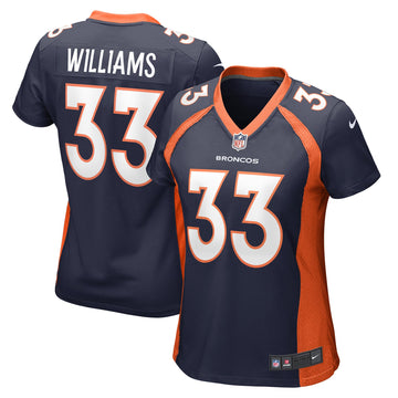 Javonte Williams Denver Broncos navy Game jersey