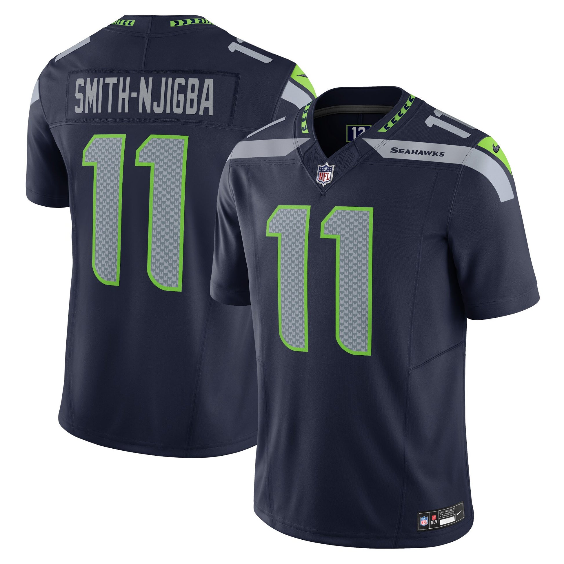 Jaxon Smith-njigba Seattle Seahawks navy Vapor jersey