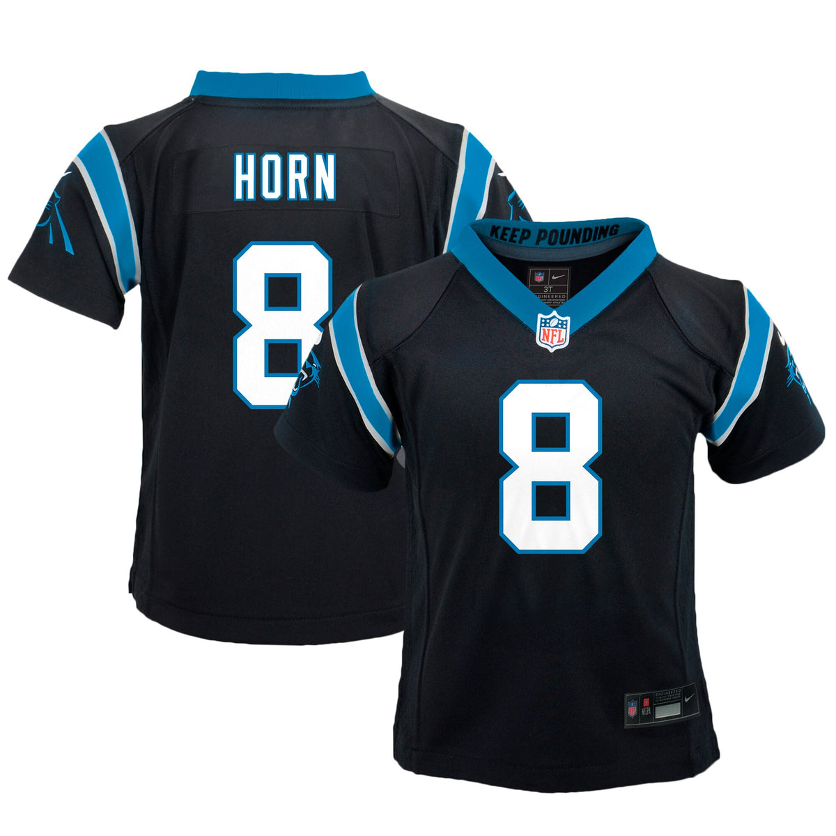 Jaycee Horn Preschool Carolina Panthers black jersey