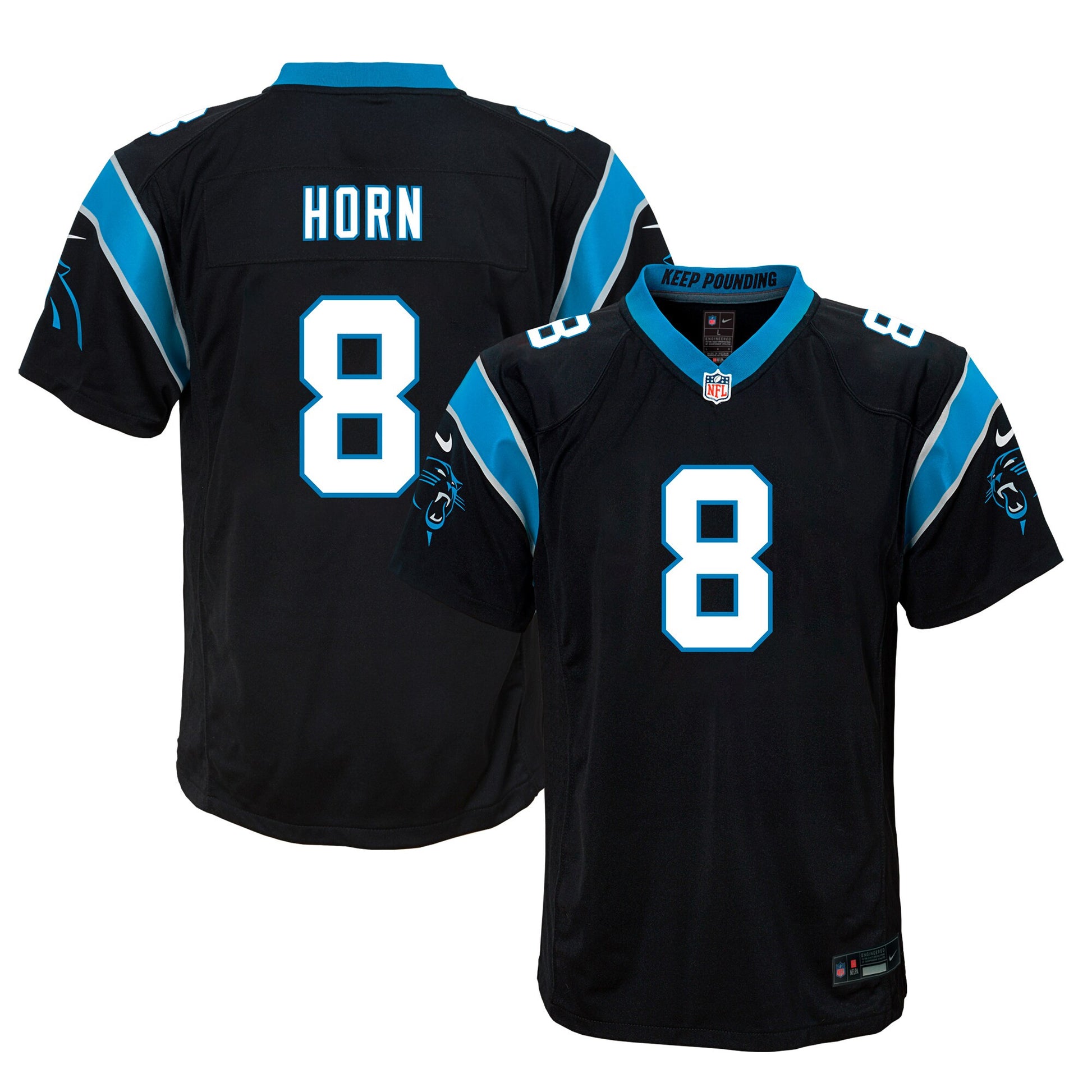 Jaycee Horn Carolina Panthers black jersey