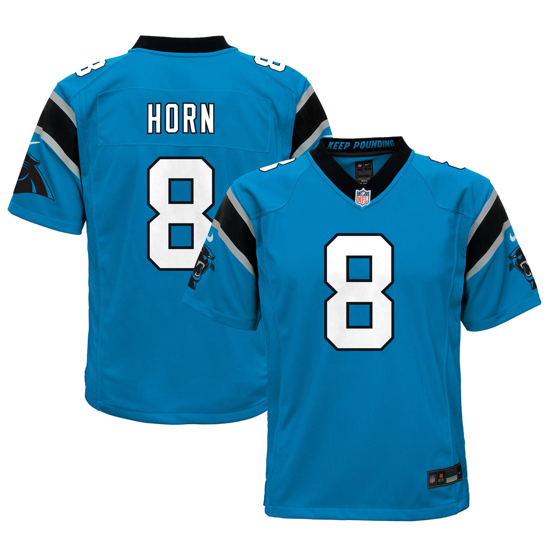 Jaycee Horn Carolina Panthers blue jersey