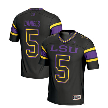 Jayden Daniels LSU Tigers black Fashion jersey