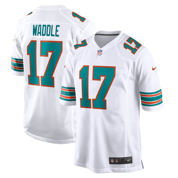 Jaylen Waddle Miami Dolphins white jersey