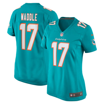 Jaylen Waddle Miami Dolphins aqua Game jersey