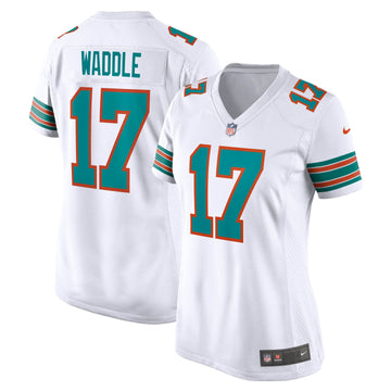 Jaylen Waddle Miami Dolphins white jersey