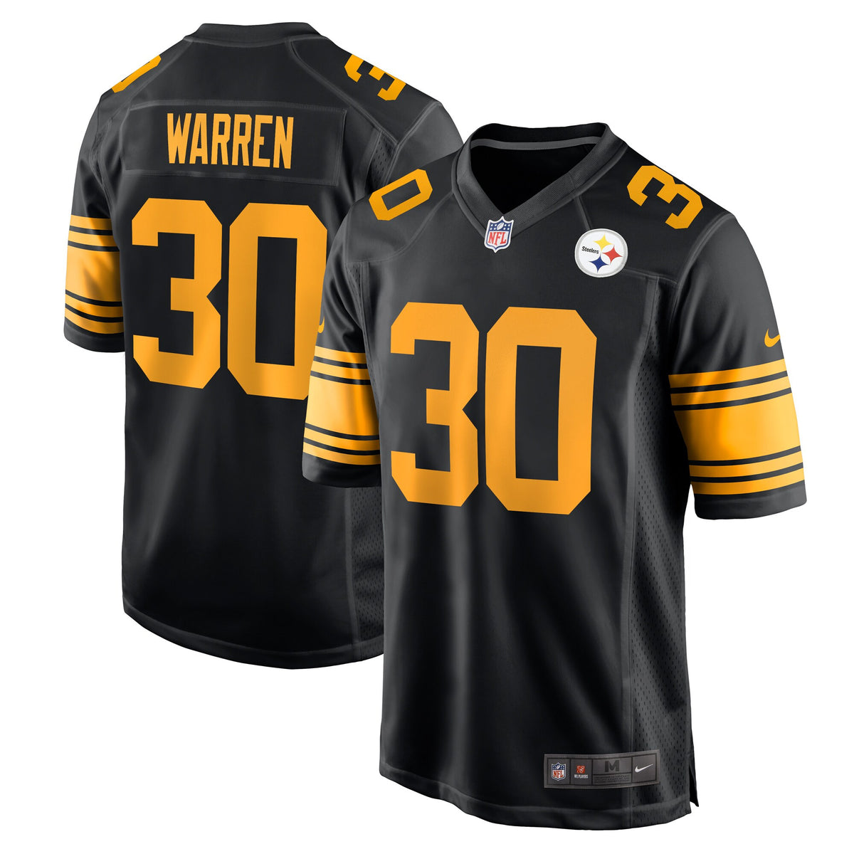 Jaylen Warren Pittsburgh Steelers black Alternate jersey