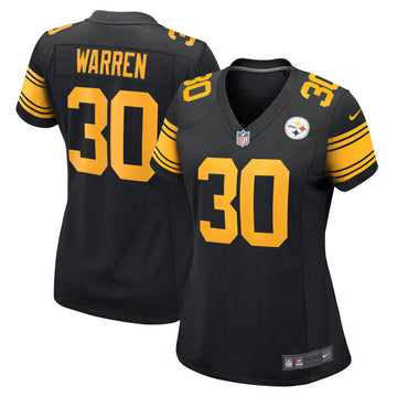 Jaylen Warren Pittsburgh Steelers black Alternate jersey