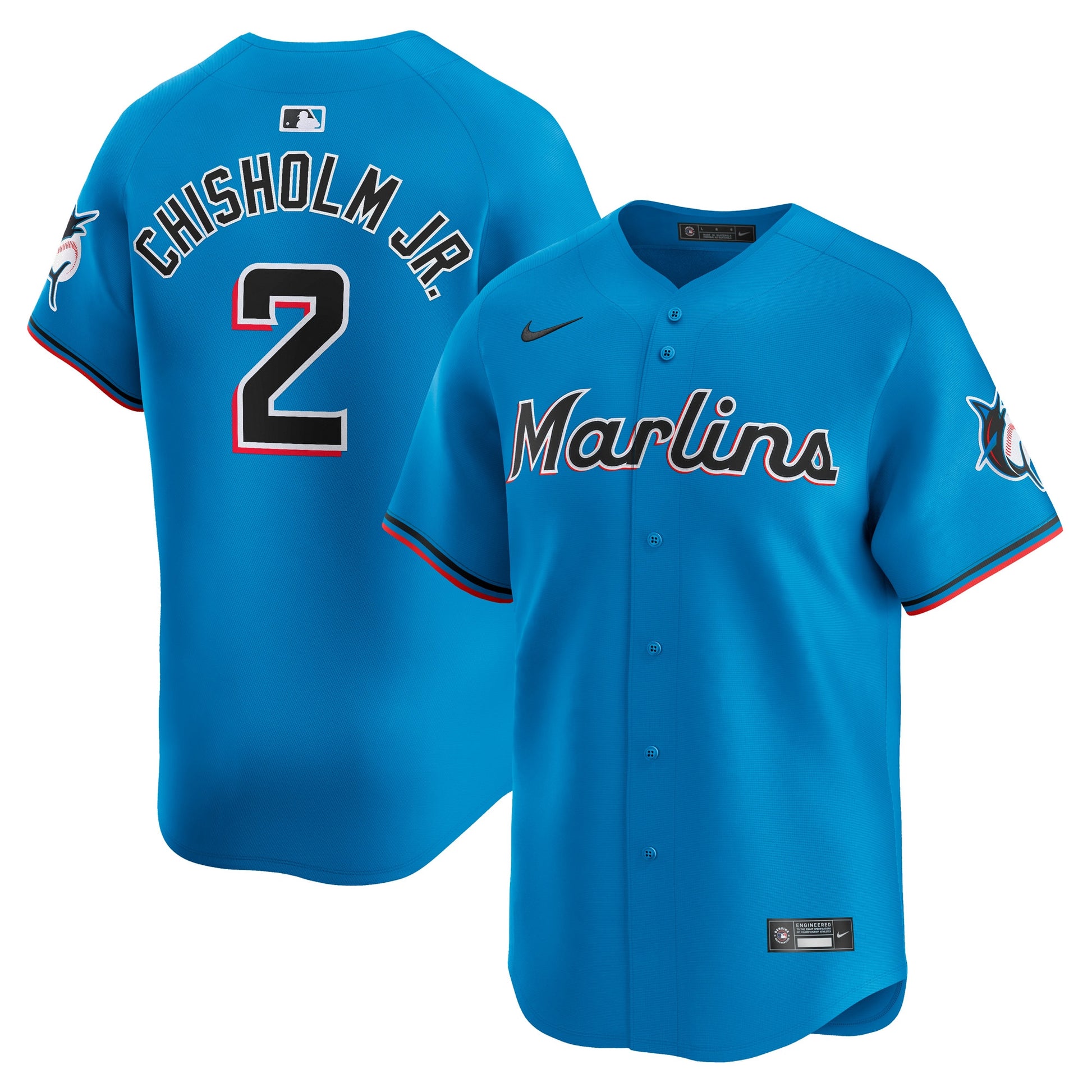 Jazz Chisholm Jr Miami Marlins blue Limited jersey