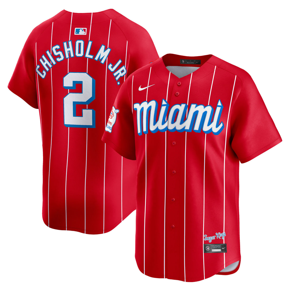 Jazz Chisholm Jr Miami Marlins red City Connect jersey