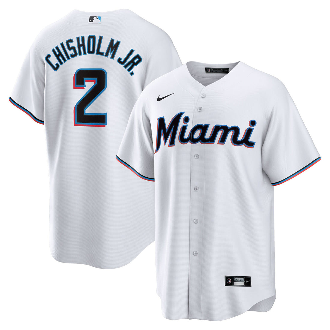 Jazz Chisholm Jr Miami Marlins white Home jersey