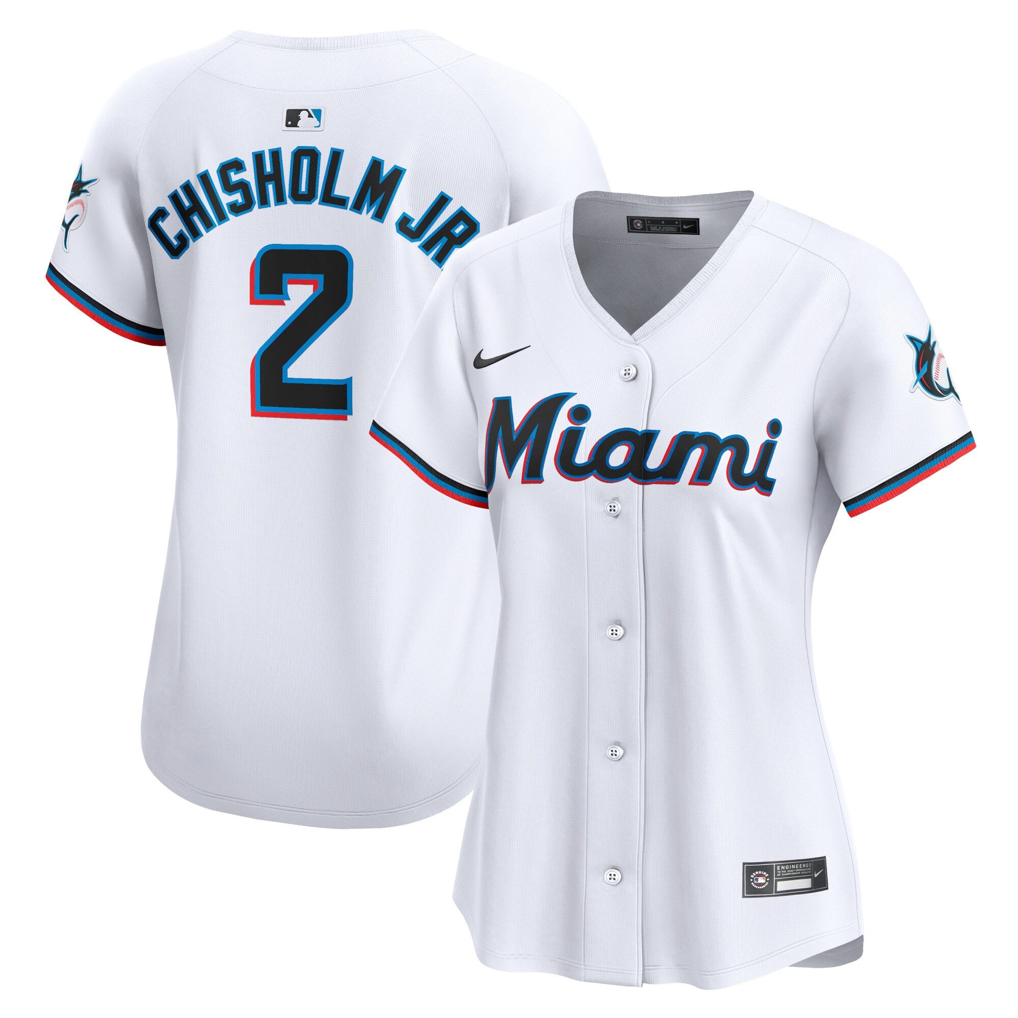 Jazz Chisholm Jr Miami Marlins white Limited jersey