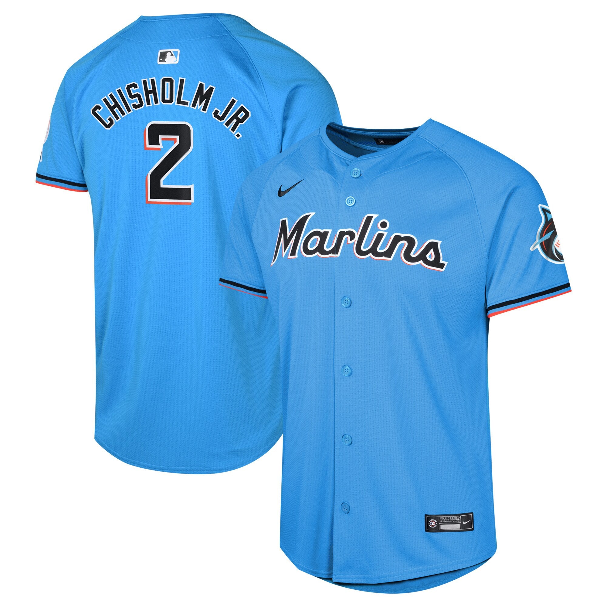 Jazz Chisholm Jr Miami Marlins blue Limited jersey