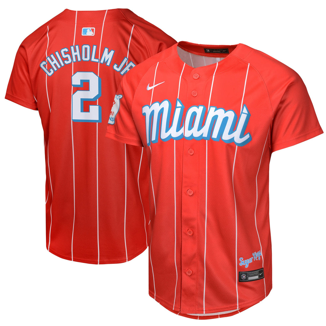 Jazz Chisholm Jr Miami Marlins red City Connect jersey