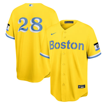 J.d. Martinez Boston Red Sox gold City Connect jersey