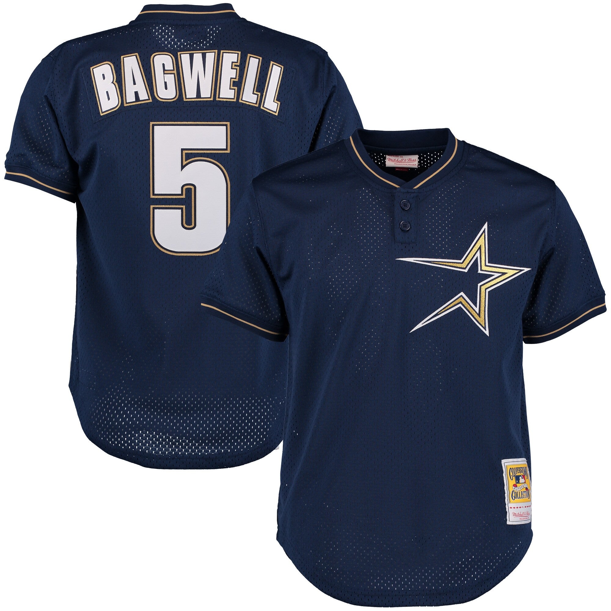Jeff Bagwell Houston Astros navy Cooperstown jersey