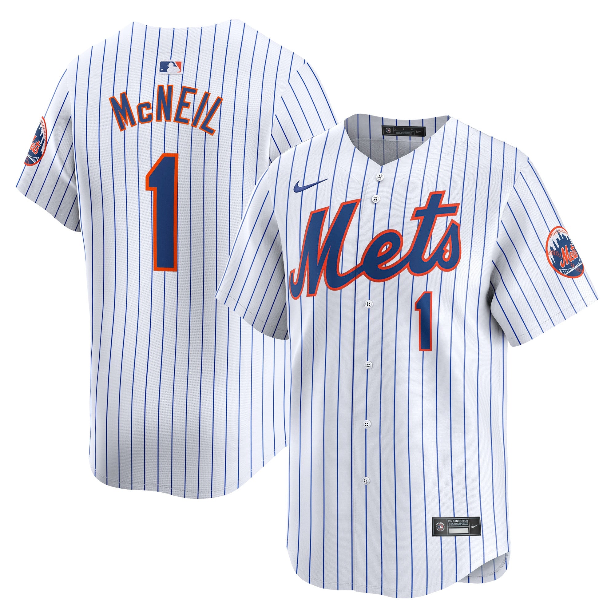 Jeff Mcneil New York Mets white Limited jersey