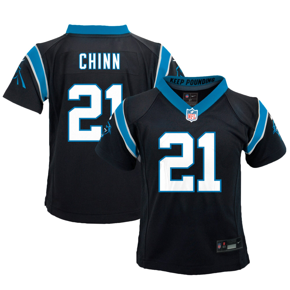 Jeremy Chinn Preschool Carolina Panthers black jersey