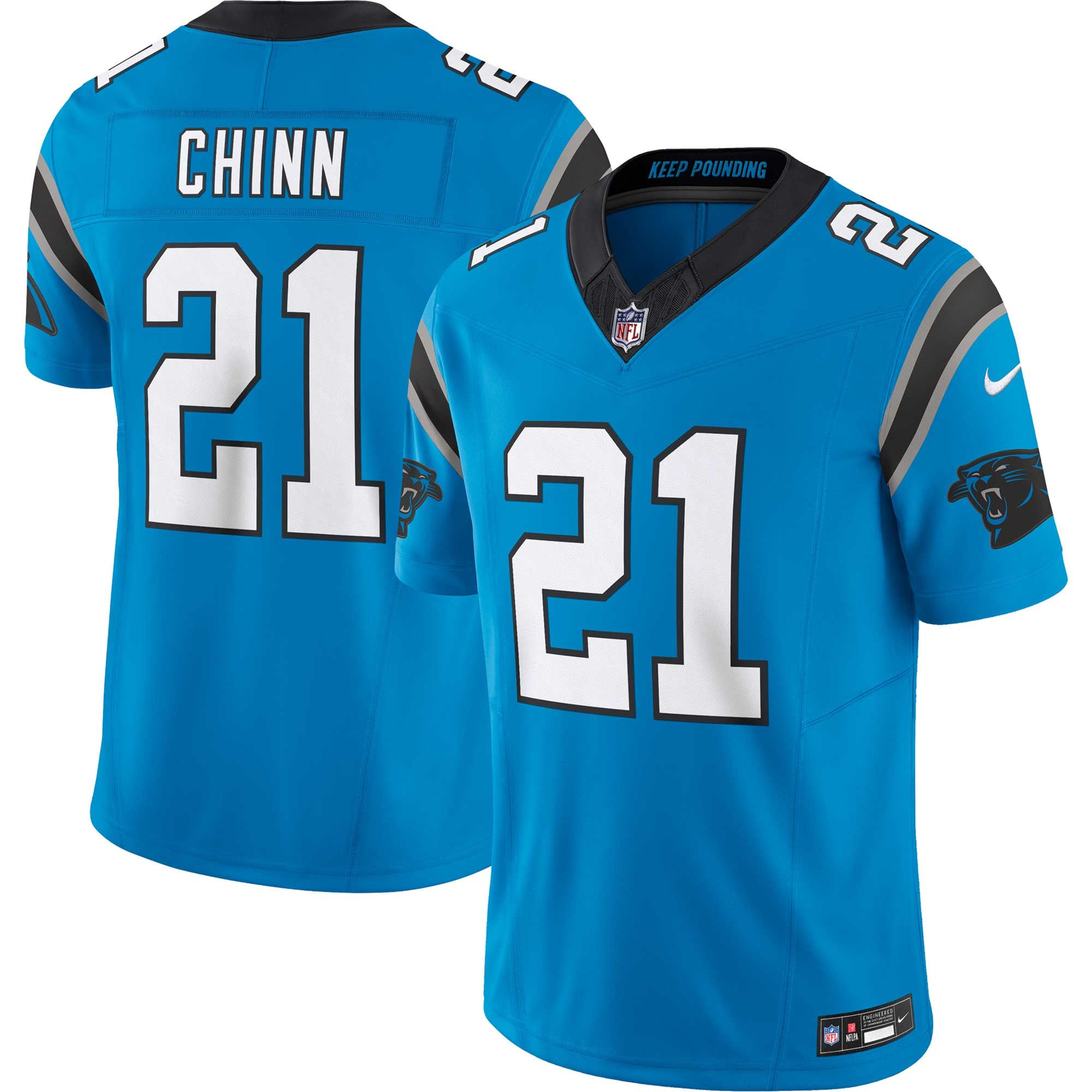 Jeremy Chinn Carolina Panthers blue Vapor jersey