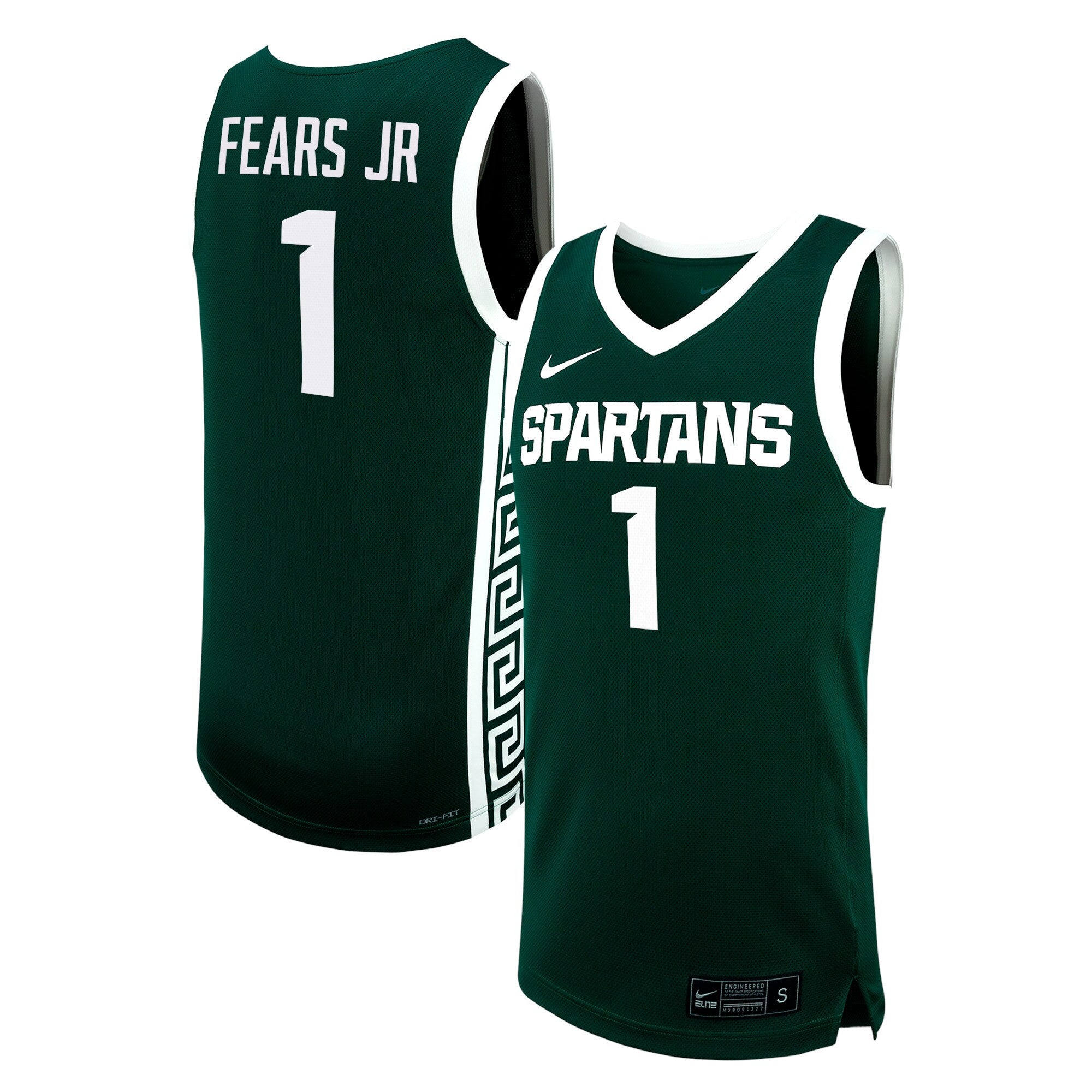 Jeremy Fears Jr Michigan State Spartans green jersey