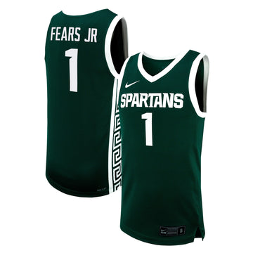 Jeremy Fears Jr Michigan State Spartans green jersey