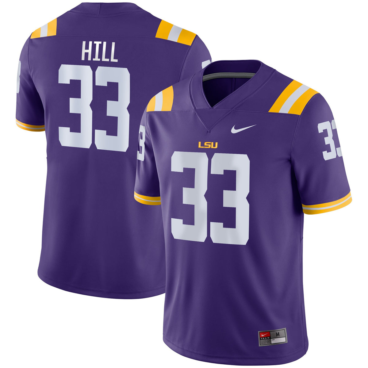Jeremy Hill LSU Tigers purple jersey