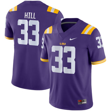 Jeremy Hill LSU Tigers purple jersey