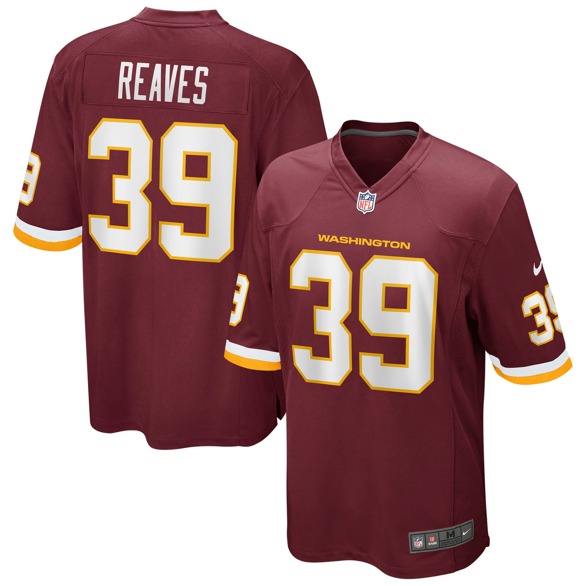 Jeremy Reaves Washington Washington Commanders burgundy Game jersey