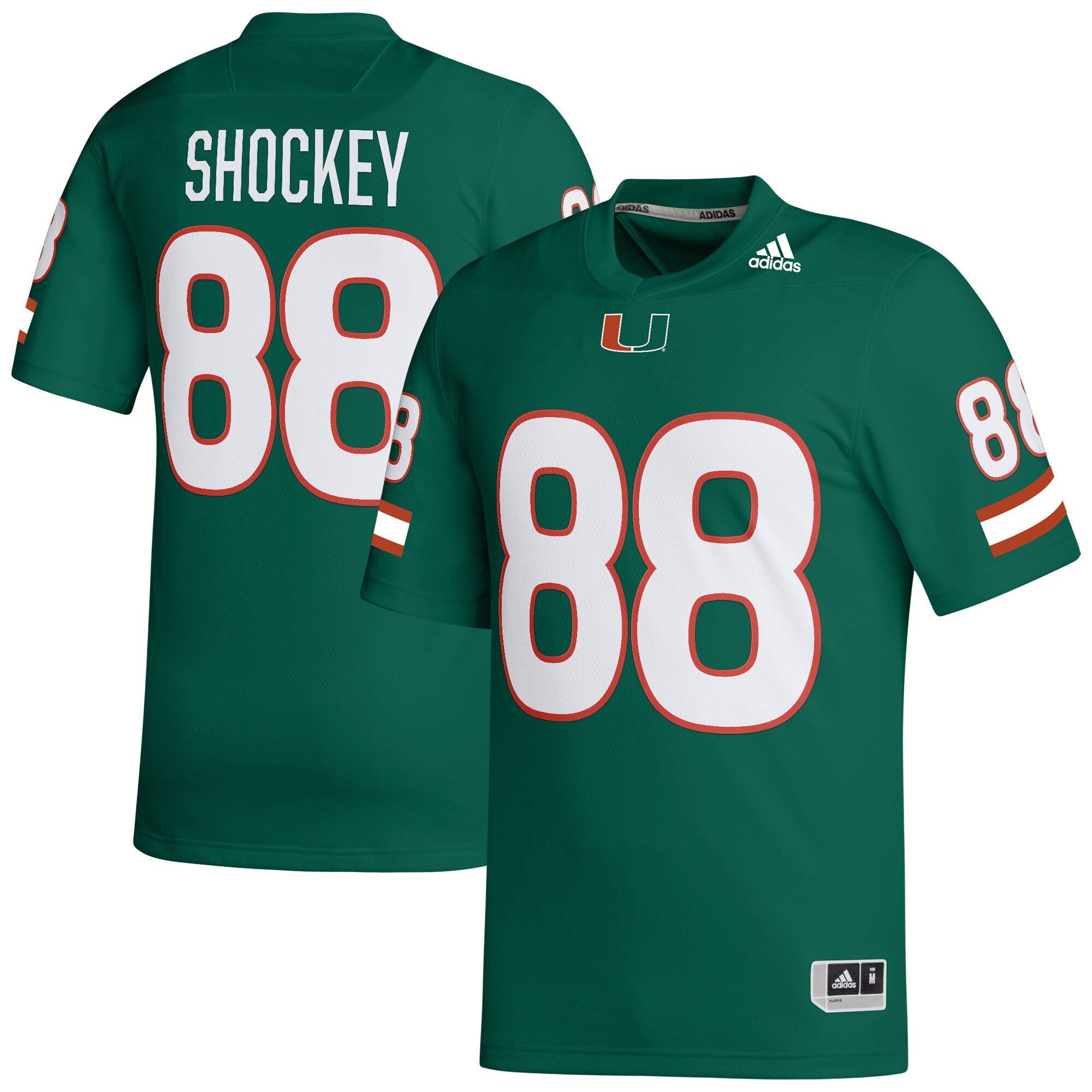 Jeremy Shockey Miami Hurricanes green jersey