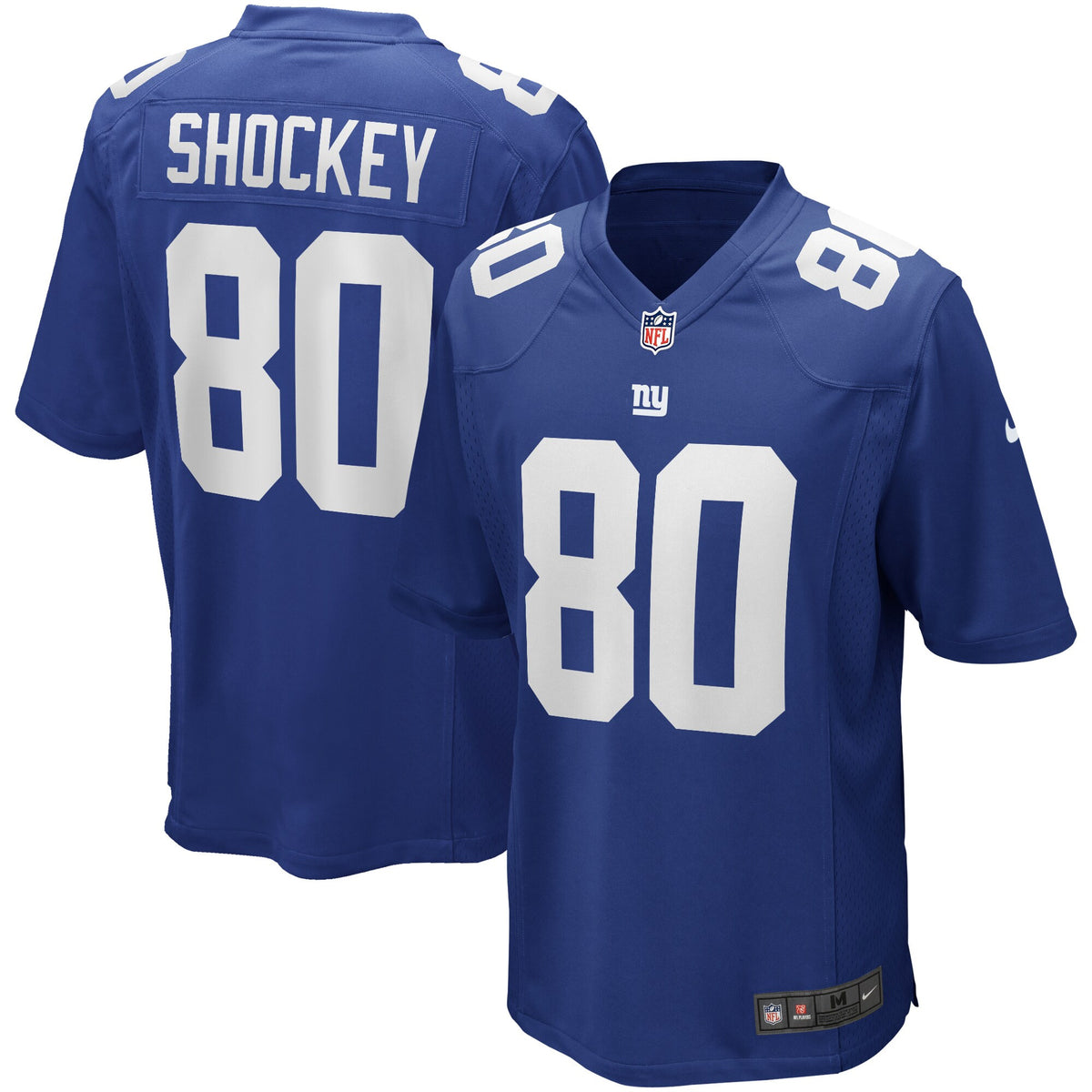 Jeremy Shockey New York Giants royal Game jersey