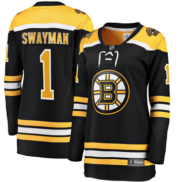 Jeremy Swayman Boston Bruins black Home jersey