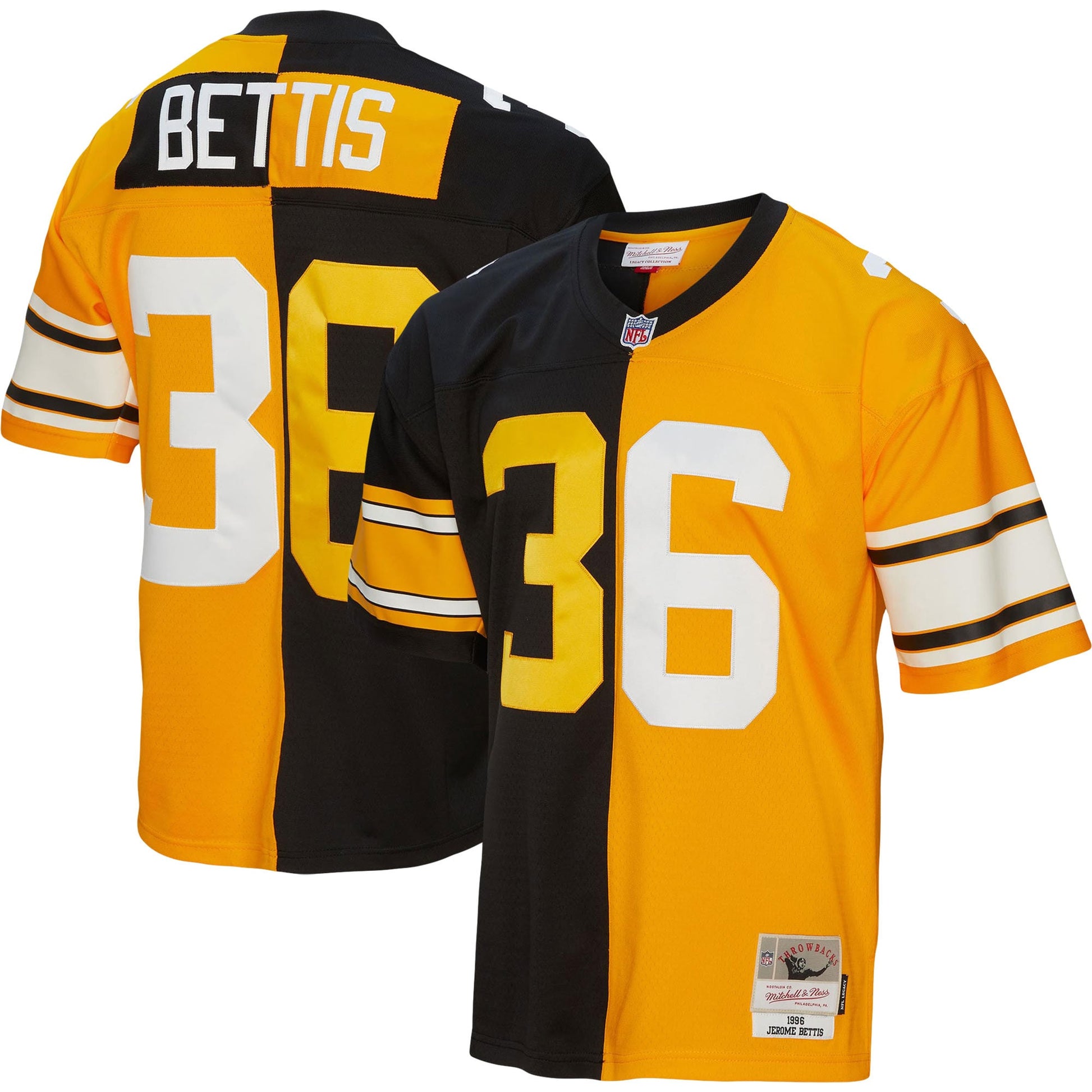 Jerome Bettis Pittsburgh Steelers black Split jersey