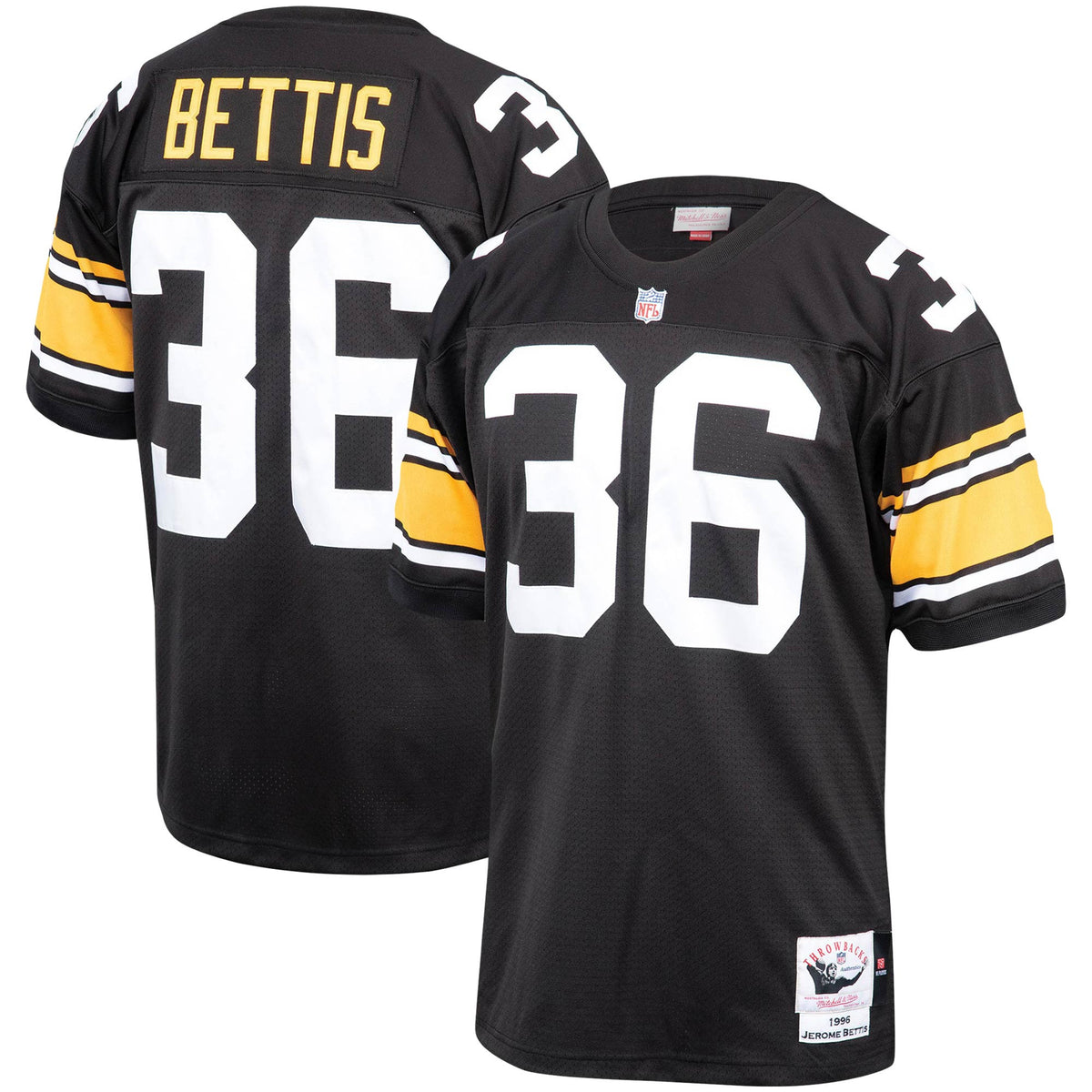 Jerome Bettis Pittsburgh Steelers black Throwback jersey