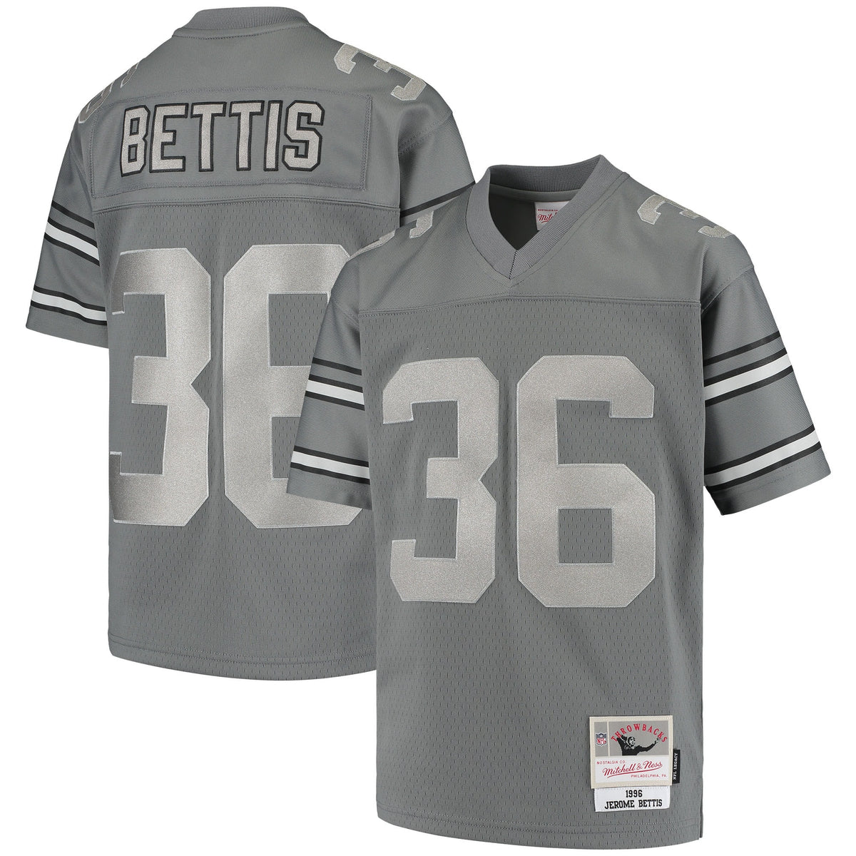 Jerome Bettis Pittsburgh Steelers charcoal jersey