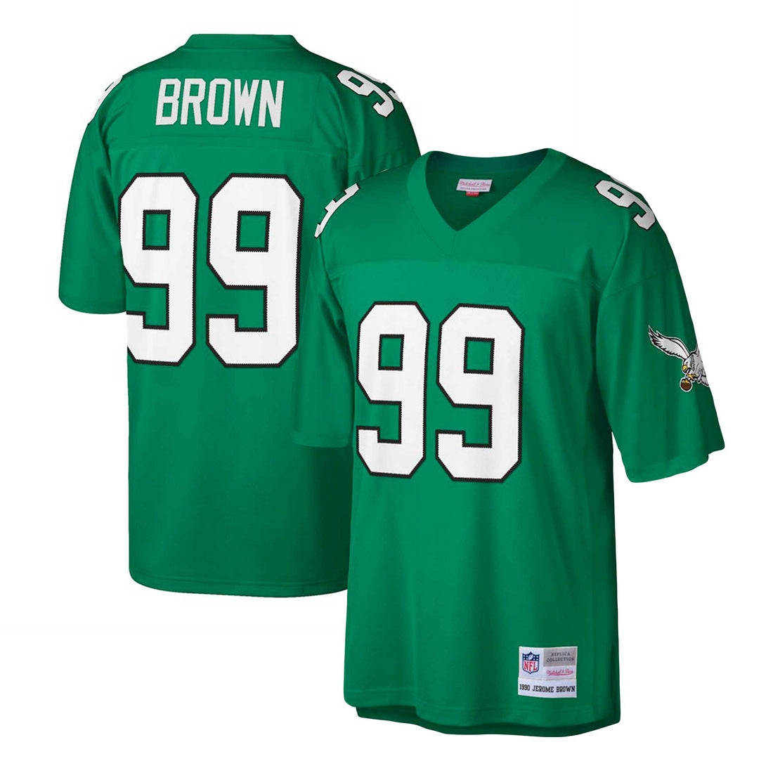 Jerome Brown Philadelphia Eagles green jersey