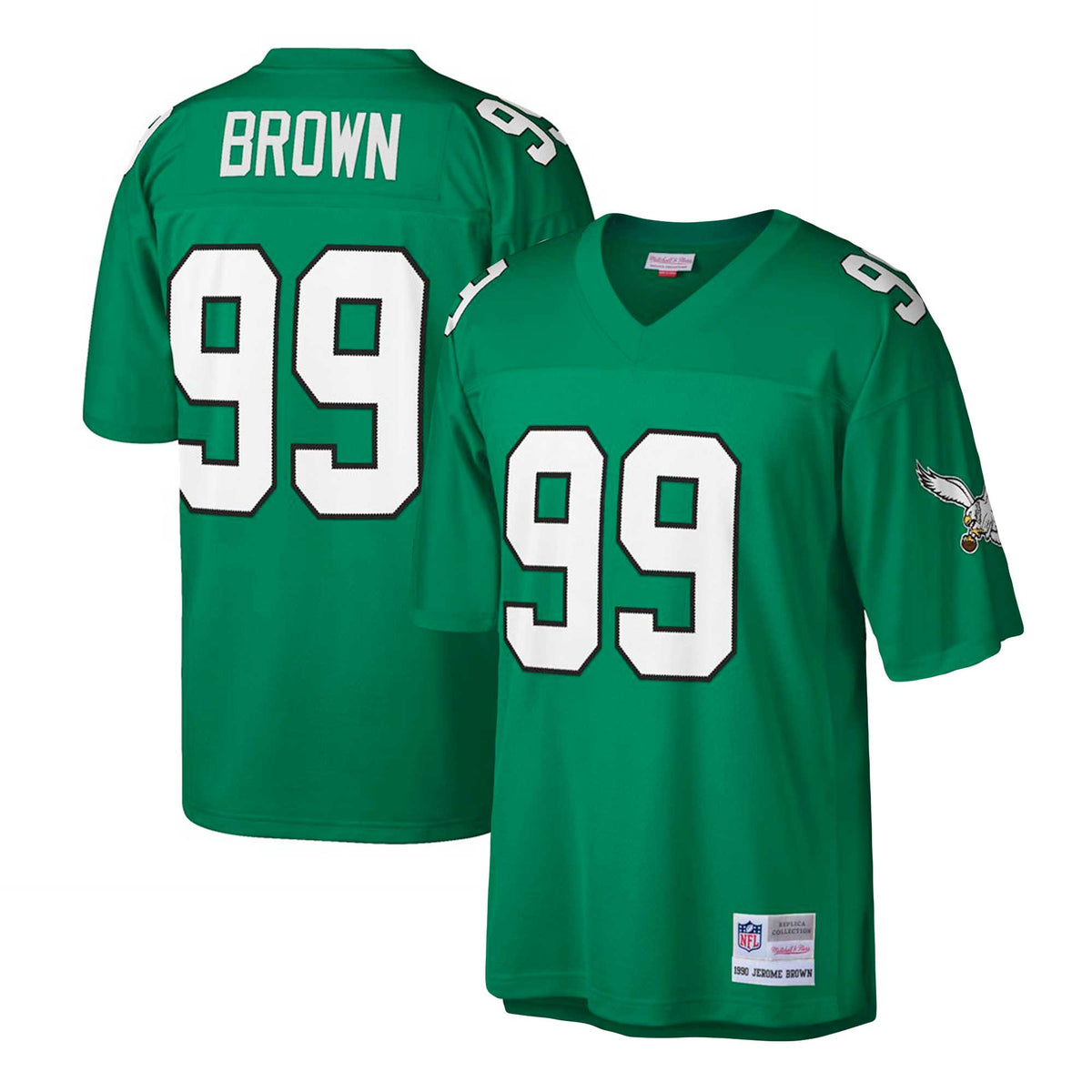 Jerome Brown Philadelphia Eagles green jersey