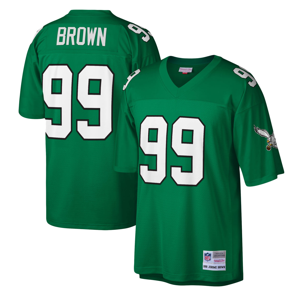 Jerome Brown Philadelphia Eagles green jersey