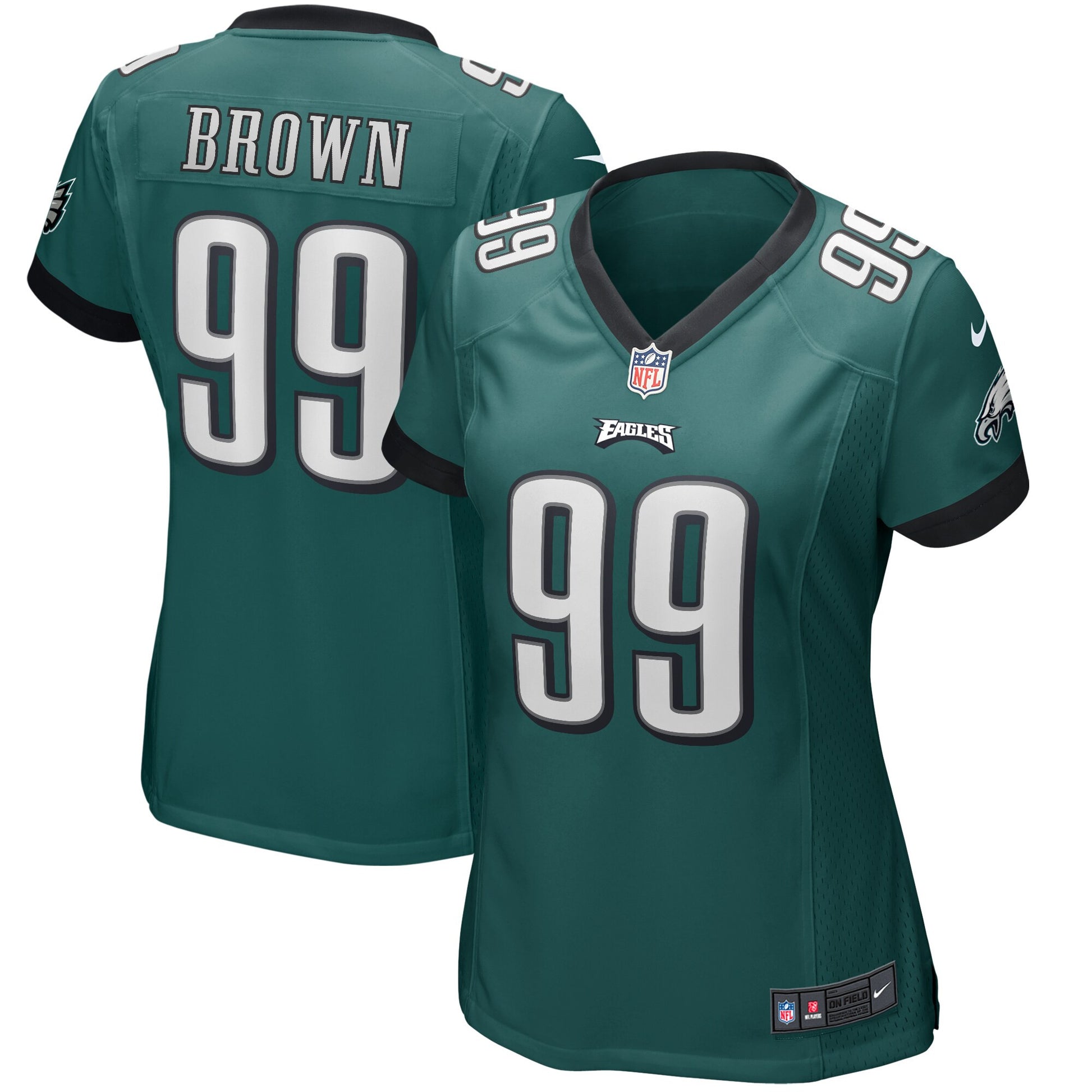 Jerome Brown Philadelphia Eagles green Game jersey