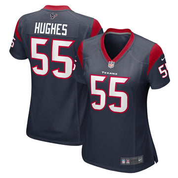Jerry Hughes Houston Texans navy Game jersey
