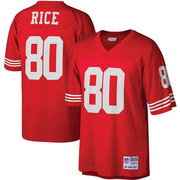 Jerry Rice San Francisco 49ers scarlet jersey