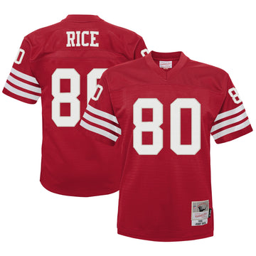 Jerry Rice San Francisco 49ers scarlet jersey