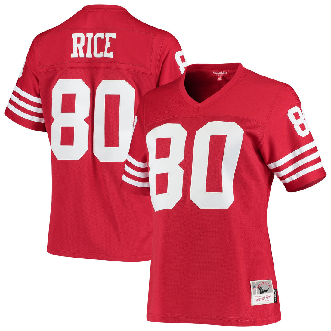Jerry Rice San Francisco 49ers scarlet jersey