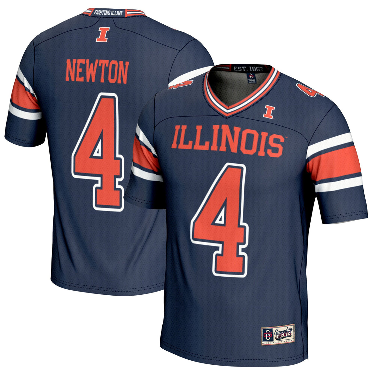 Jer'zhan Newton Illinois Fighting Illini navy jersey