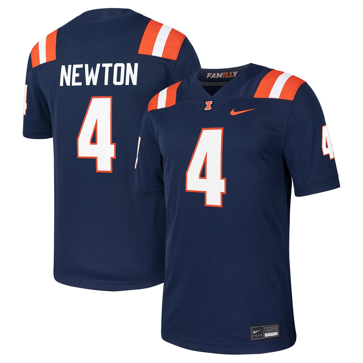 Jer'zhan Newton Illinois Fighting Illini navy jersey
