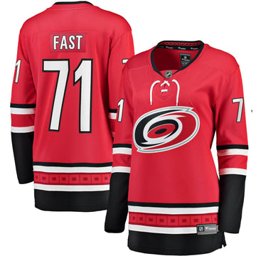 Jesper Fast Carolina Hurricanes red Alternate jersey