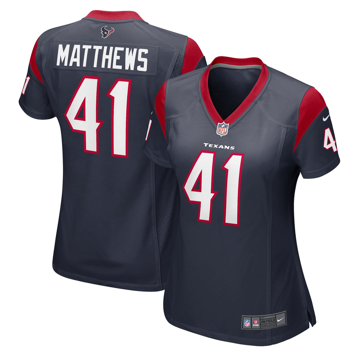 Jesse Matthews Houston Texans navy jersey
