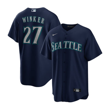 Jesse Winker Seattle Mariners navy Alternate jersey